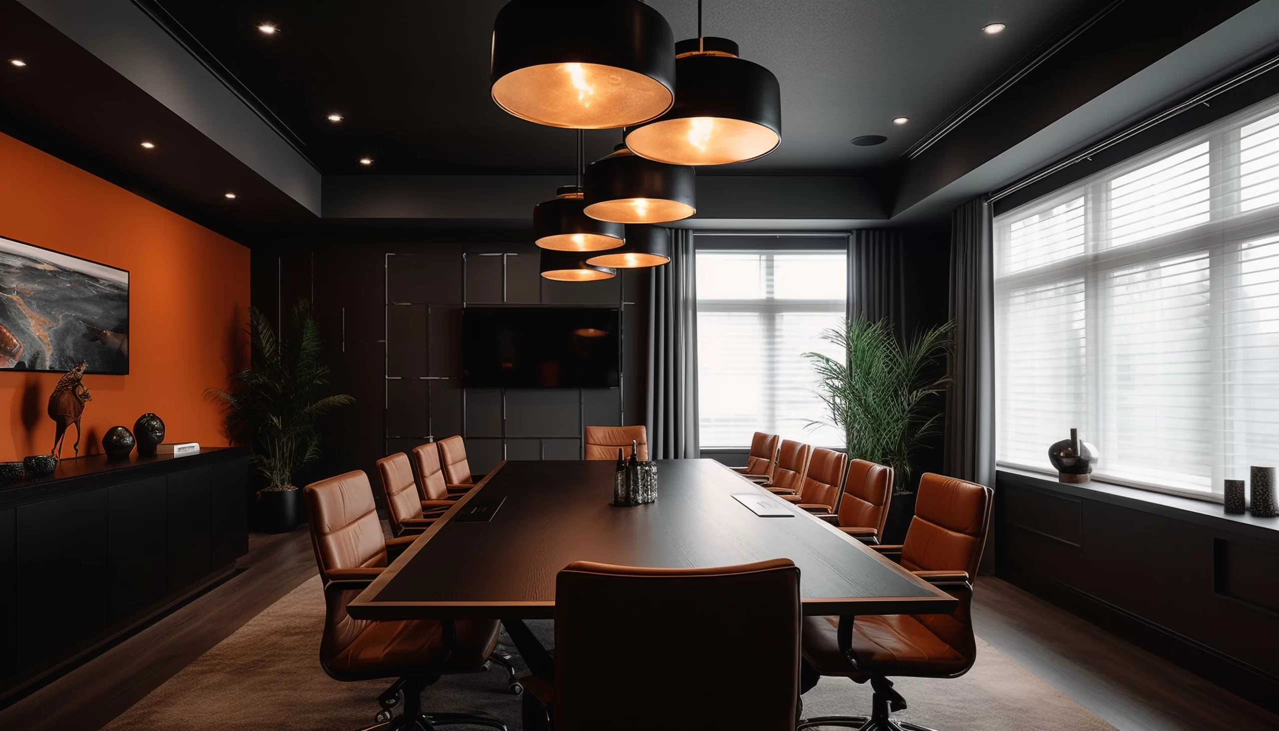 اتاق جلسه در ساختمان اداری